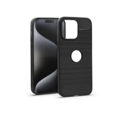 Haffner Haffner Carbon szilikon tok - Apple iPhone 15 Pro Max - fekete tok és táska