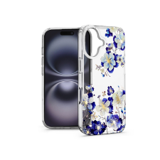 Haffner IMD Floral szilikon tok - Apple iPhone 16 - átlátszó (HF789593) tok és táska