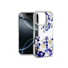 Haffner IMD Floral szilikon tok - Apple iPhone 16 Pro - átlátszó (HF789609) tok és táska