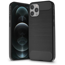 Haffner iPhone 12 Pro Max szilikon hátlap karbon fekete tok és táska