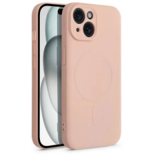 Haffner Mag Cover szilikon hátlap iPhone 15 rózsaszín tok és táska