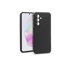 Haffner Matt szilikon tok - Samsung SM-A366 Galaxy A36 5G - fekete tok és táska
