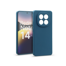 Haffner Matt szilikon tok - Xiaomi Redmi Note 14 Pro 4G - kék tok és táska