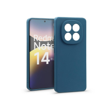 Haffner Matt szilikon tok - Xiaomi Redmi Note 14 Pro 4G - kék tok és táska