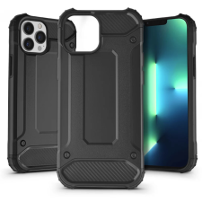 Haffner PT-6317 iPhone 13 Pro Max ütésálló fekete műanyag hátlap tok és táska