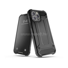 Haffner PT-6393 S908B Galaxy S22 Ultra 5G ütésálló fekete műanyag hátlap (PT-6393) tok és táska