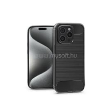 Haffner PT-6859 Apple iPhone 15 Pro Carbon fekete szilikon hátlap (PT-6859) tok és táska