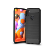 Haffner Samsung A115F Galaxy A11 szilikon hátlap - Carbon - fekete tok és táska