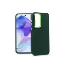 Haffner Samsung Galaxy A55 szilikon hátlap - Frame - zöld tok és táska