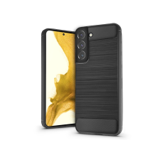 Haffner Samsung S901B Galaxy S22 5G szilikon hátlap - Carbon - fekete tok és táska