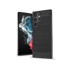 Haffner Samsung S908B Galaxy S22 Ultra 5G szilikon hátlap - Carbon - fekete tok és táska