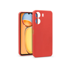 Haffner Szilikon Soft hátlap Xiaomi Redmi 13C piros tok és táska