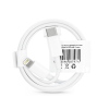 Haffner USB Type-C - Lightning adat- és töltőkábel 1 m-es vezetékkel - C973 PD 18W Type-C Cable for Lightning - 2A - fehér - ECO csomagolás