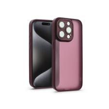 Haffner Variete Apple iPhone 15 Pro Tok peremmel, lencsevédő üveggel - Bordó tok és táska