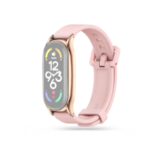 Haffner Xiaomi Mi Smart Band 7 aktivitásmérőhöz szilikon csuklópánt - Iconband Pro - pink okosóra kellék