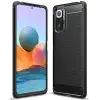 Haffner Xiaomi Redmi Note 10/Note 10S szilikon hátlap - Carbon - fekete