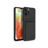 Haffner Xiaomi Redmi Note 12 5G/Poco X5 5G szilikon hátlap kártyatartóval - Card Case - fekete
