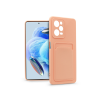 Haffner Xiaomi Redmi Note 12 Pro 5G/Poco X5 Pro 5G szilikon hátlap kártyatartóval - CardCase - pink