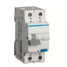Hager AD910J Áramvédős kismegszakító 1P+N, B-10A, 30mA, 6kA, A villanyszerelés