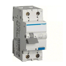 Hager AD940J Áramvédős kismegszakító 1P+N, B-40A, 30mA, 6kA, A villanyszerelés