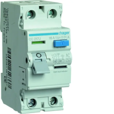 Hager CC217J FI-relé 2P, 16A, 10mA, AC villanyszerelés
