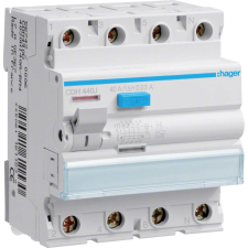 Hager CDH440J Fi-relé, 4P, 40A, 30mA, HI villanyszerelés