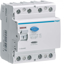 Hager CF485Z Fi-relé, 4P, 100A, 300mA, AC villanyszerelés