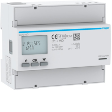 Hager ECP310D fogyasztásmérő 3 fázis 125A, MID villanyszerelés