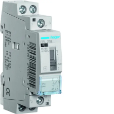 Hager ERL218 Mágneskapcsoló, 1Z+1NY, 16A, 8/12V AC, I-0-II, moduláris villanyszerelés