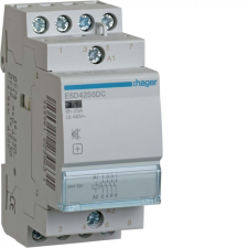 Hager ESD425SDC Csendes mágneskapcsoló, 4Z, 25A, 24V DC, moduláris villanyszerelés