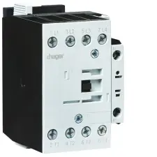  HAGER EVN04510E 4P Kontaktor, AC-1 45A, 4NO+1NO, 24V DC villanyszerelés