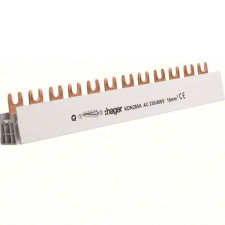 Hager Fázissín 2P, 12 modul, 210 mm-es, 16mm2 keresztmetszet, darabolható (Hager KDN280A). villanyszerelés