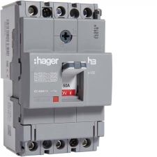 Hager HDA050L x160 TM kompakt megszakító, 3P, 50A, 18kA villanyszerelés