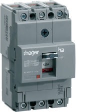 Hager HDA125L x160 TM kompakt megszakító, 3P, 125A, 18kA villanyszerelés