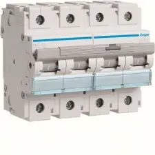 Hager HMD499 Kismegszakító 4P, D-125A, 15kA, 6M villanyszerelés