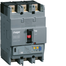 Hager HNC040H Kompakt megszakító h250, 3P, 40A, 50kA, áll. LSI elektr. kioldóval villanyszerelés