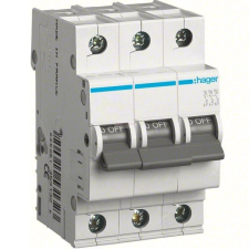 Hager Kismegszakító 3P,10A, C karakterisztika, 6 kA (Hager MC310) villanyszerelés