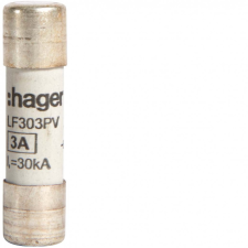 Hager LF303PV PV szolár olvadóbetét, 10x38 mm, 1000 V DC, 3A villanyszerelés