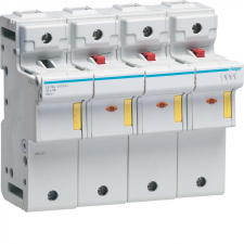 Hager LS704 Biztosítós szakaszoló, L58, 3P+N , 22x58mm villanyszerelés