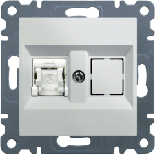 Hager Lumina WL2130 Informatikai csatlakozóaljzat 1xRJ45, Cat5e FTP fehér burkolattal, keret nélkül villanyszerelés