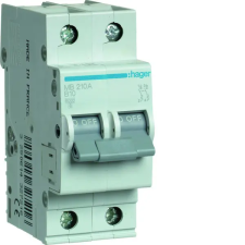 Hager MB210A Kismegszakító 2P, B-10A, 6kA/10kA, 2M villanyszerelés