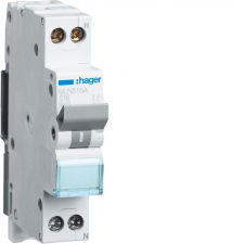 Hager MLN516A Kismegszakító 1P+N, C-16A, 6kA, 1M villanyszerelés