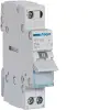 Hager SFT125 Választókapcsoló, 1P, 25A, I-0-II, moduláris, 1M, közös pont felül
