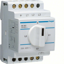 Hager SK603 Ampermérő átkapcsoló, 7 állású, 20A, 400V, 3M villanyszerelés