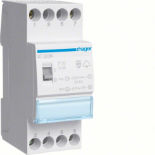 Hager ST303N Csengőtrafó, 1P, 230V - 8V/1A AC, kapcsolóval villanyszerelés