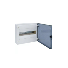 Hager VS112TD Golf kiselosztó, 1 soros, 12M, falon kívüli, átlátszó ajtó, 252x282x99mm villanyszerelés