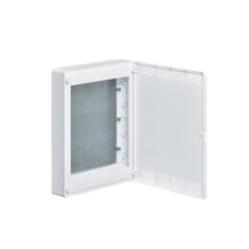 Hager VS318PZF Multimédia golf kiselosztó, falon kívüli, teli ajtó, 501,5x389,5x98,5mm villanyszerelés