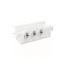 Hager VZ00UP Volta multimédia, süllyesztett elosztókhoz keretbe építhető dugalj, 3db villanyszerelés