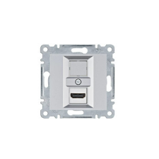 Hager WL2612 HDMI csatlakozó - ezüst villanyszerelés