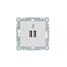 Hager WL4210 USB töltő, 2A - fehér villanyszerelés